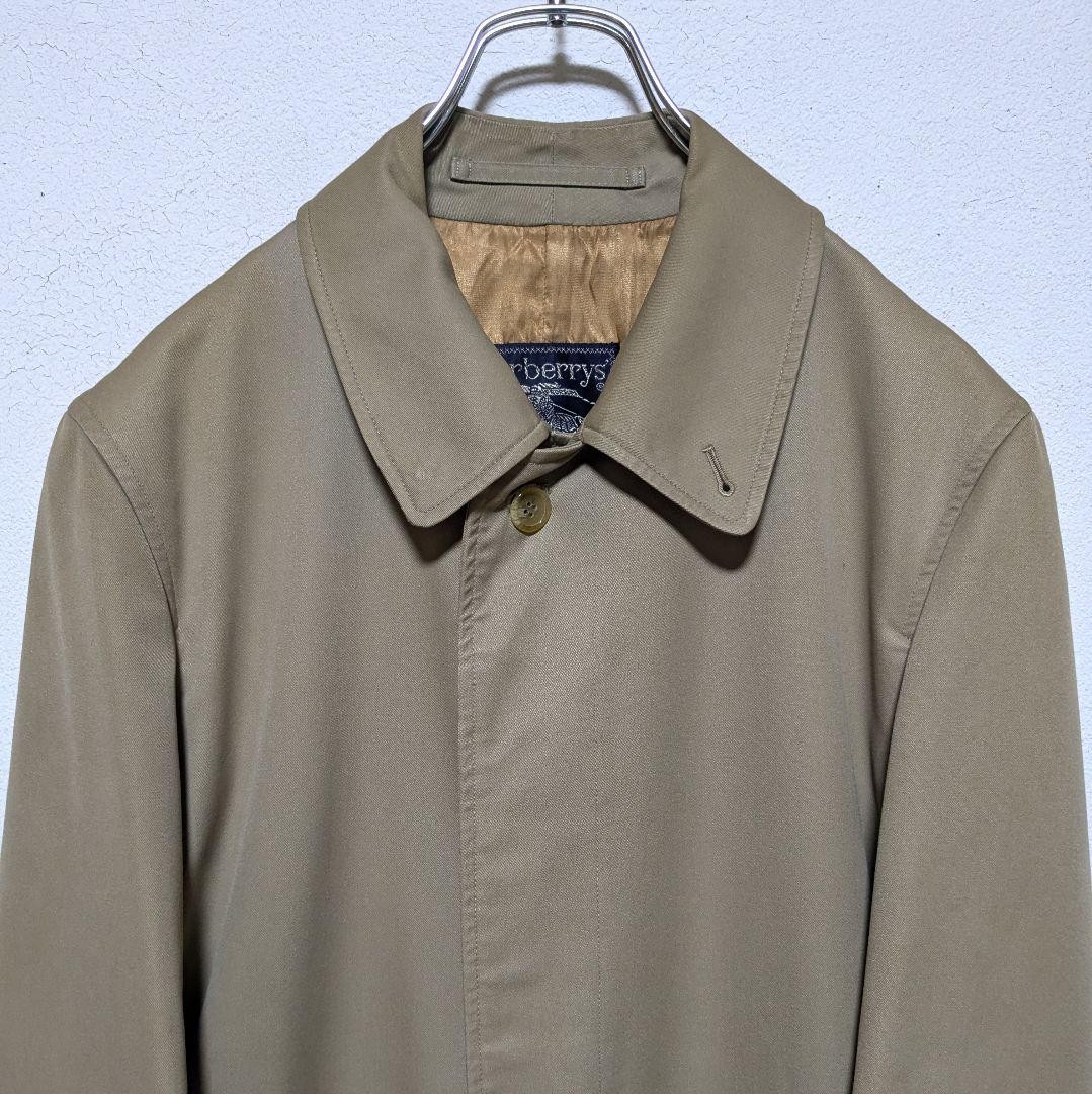 Burberrys Vintage 80s 90s Balmacaan Coat Made in England Beige Mens Size M thumbnail 5