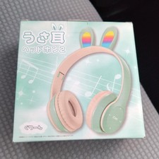 Rabbit ear headphones 2 mint green/pink