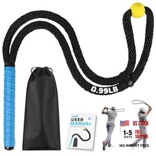 Weighted Premium Golf Rope Swing Trainer, Professional Golf Swing Rope, Black