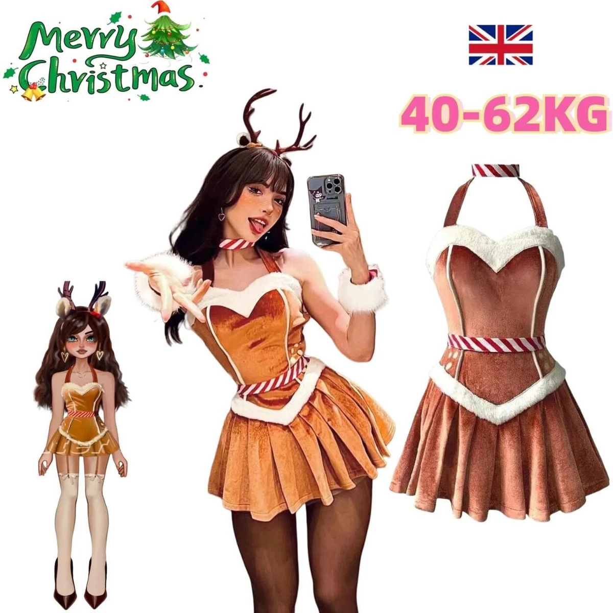 Reindeer Costume In Women's Costumes for sale | eBay