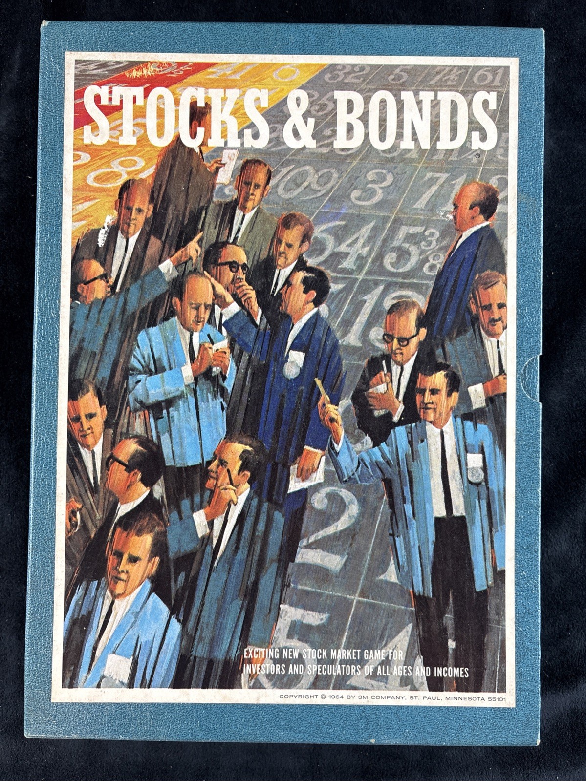 Vintage 1968 Stocks and Bonds Board Game 3M Bookshelf Edition Complete Game Rare