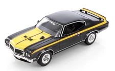 1970 Buick GSX Gran Sport  1/24 Diecast Metal Model by Welly - BLACK