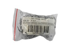 CSC Metal S Hooks SH-50 Bulk Lot Inner Pack 100 Each Silver Utility Storage