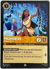 8/204 LORCANA NORMAL POCAHONTAS FINDING THE WAY WINTERSPELL - SET 11 - COMMON NM