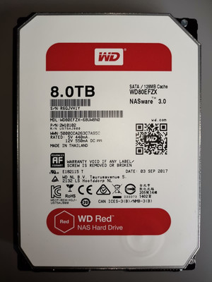Western Digital WD RED Nas HDD 8TB getestet und geprüft Fehlerfrei wie NEU