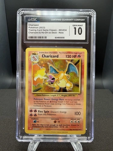 Pokémon 2023 Charizard Charizard & Ho-Oh ex Deck Holo TCG Classic #003 CGC 10