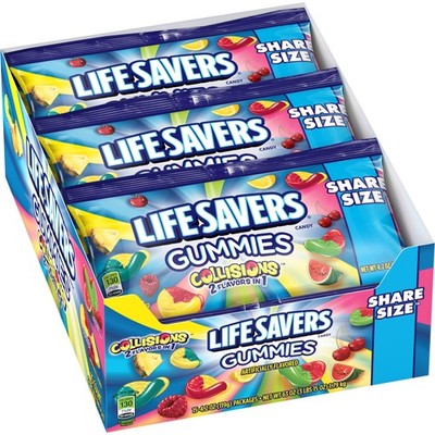 Lifesavers Gummies Collision Pouches, 4.2 Ounce (Pack of 15), Multicolor
