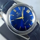 OMEGA SEAMASTER AUTOMATIC 24 JEWEL CAL.562 REF.166.010 DATE BLUE DIAL MENS WATCH