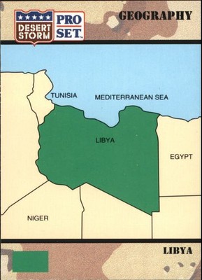 1991 Desert Storm (Pro Set) #34 Libya - NM-MT