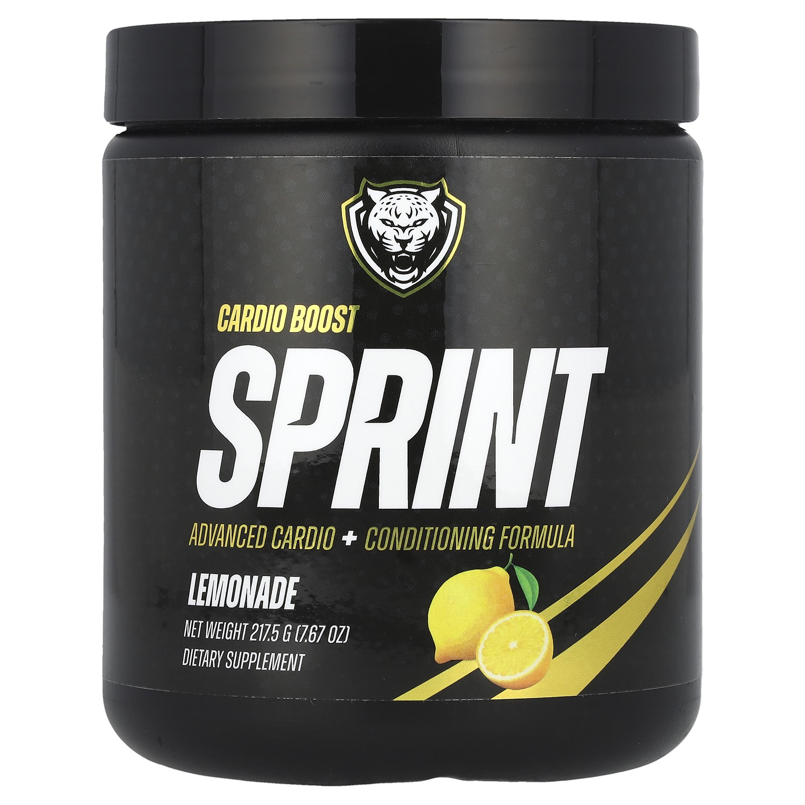 Спринт, Кардио-заряд + перед тренировкой, Лимонад, 7,67 унции (217,5 г)