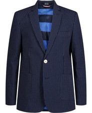 Tommy Hilfiger Boys Seersucker Stripe Suit Jacket Navy Size 18 New 125