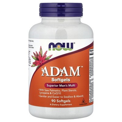 Now Foods Adam Superior Men s Multi 90 Softgels GMP Quality Assured