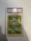 Pokémon TCG Bulbasaur 44/102 Base Set 1999 PSA 7 Regular Common Card Stock