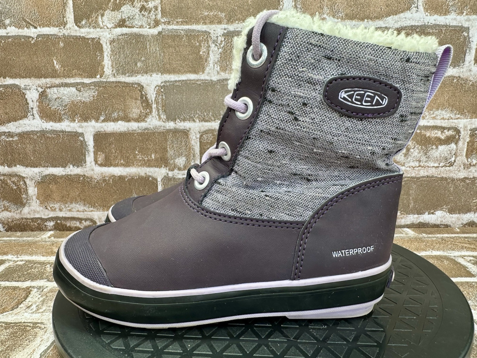 Stivali da neve KEEN Elsa invernali isolati impermeabili viola ragazze giovani taglia 1