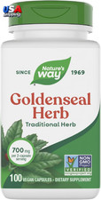 Goldenseal, Traditional Herb, 700 Mg per 2-Capsule Serving, Non-Gmo Project Ver
