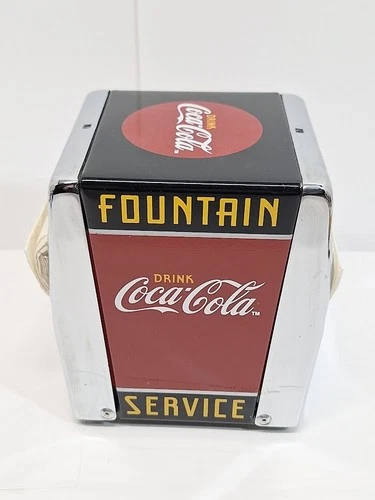 Vintage Coca-Cola Metal Napkin Dispenser Fountain Service Diner ©1999 Coke