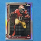 2025 Topps Chrome Football Topps Logo Refractor Brandon Aiyuk #266