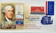 AMERICOVER 2024 5939 First Continental Congress George Washington Virginia Rep