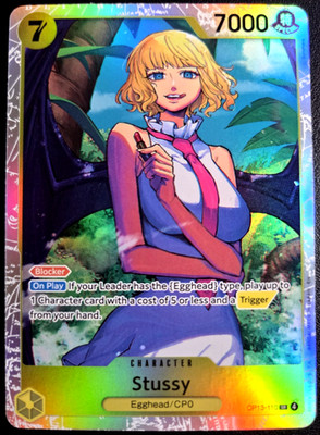Stussy OP13-108 SR ONE PIECE Tcg Card Game NM Yellow | eBay