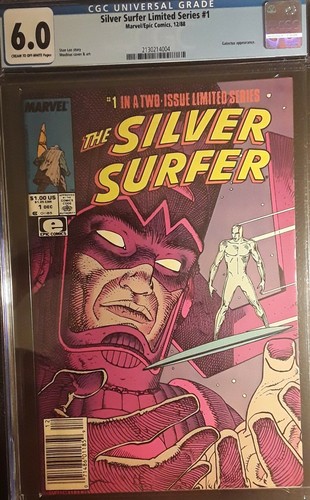SILVER SURFER #1 (1988) CGC 6.0 GALACTUS, AVENGERS, ORIG. OWNER! VERY NICE BOOK!