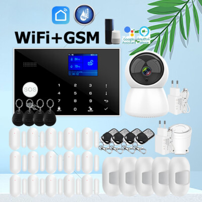 Home Security Alarm System Support Temperature Humidity Smart Life App Control