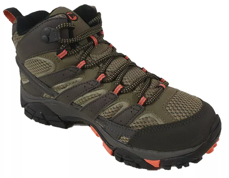 Merrell Moab 2 Mid Damen Goretex Wanderschuh Wanderstiefel Trekkingstiefel grün - Bild 3 von 4