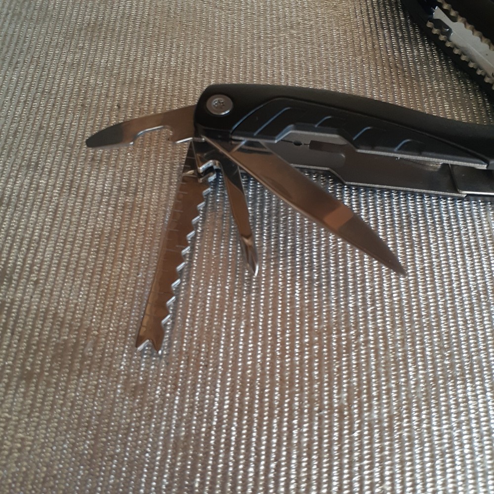 10-in-1 Multi-Tool with Pliers Screwdrivers Saw Knife & Bottle Opener