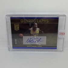 2023-24 Donruss Elite Genregraphs Blue #GG-MJL Magic Johnson HOF AUTO 9/25
