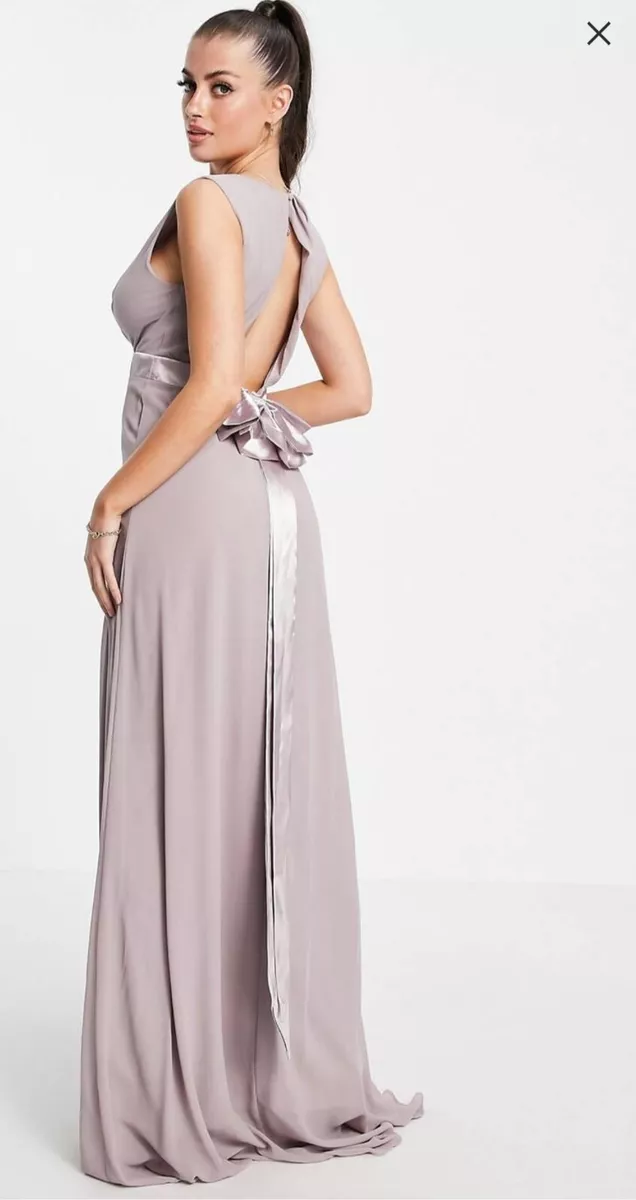 Lilac Grey Bridesmaid Ball Prom Dress eBay