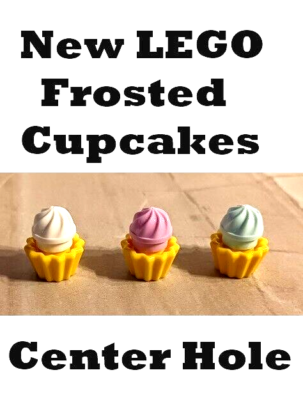 New LEGO Frosted Cupcake Liner Set Strawberry Vanilla Bubblegum