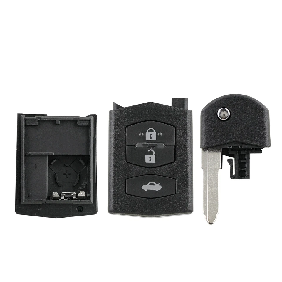 3Button Flip Car Key Fob Case For MAZDA 2 3 5 6 RX8 MX5 2009 2010 2011 2012 2013 - Image 4 of 4