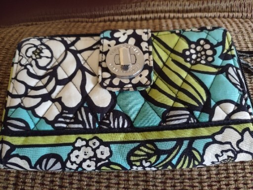 Handbag Vera Bradley Clasp Wallet Vera Bradley Zippered Tote