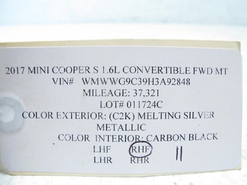 15-21 MINI COOPER S F55 F56 F57 FENDER WHEEL ARCH SIDE MARKER RIGHT OEM 011724C - Picture 5 of 5