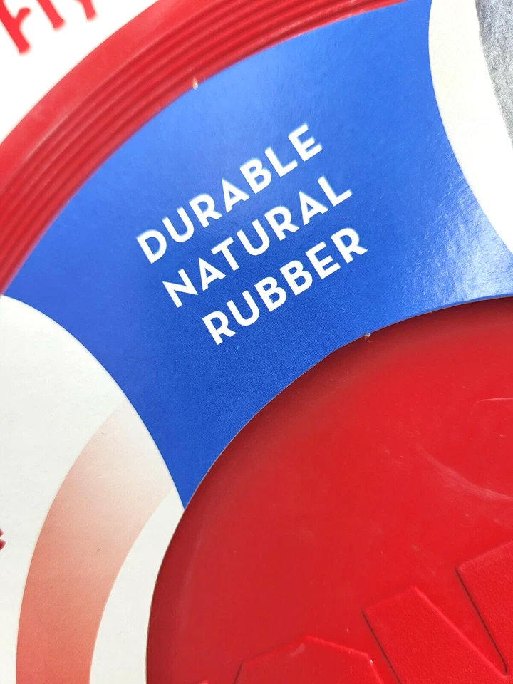 KONG Flexible Flyer Frisbee LARGE 9" Durable Soft Rubber Dog Fetch Toy - Image 2 of 4