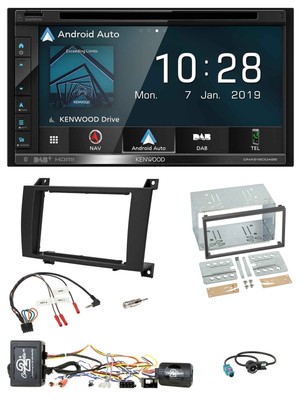 Kenwood DAB TMC USB 2DIN Steering Wheel Bluetooth Navigation for Mercedes SLK R171 2004