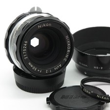 Nikon Nikkor-H.C. Auto f/2 50mm - Hood HS-2 - Excellent vintage condition