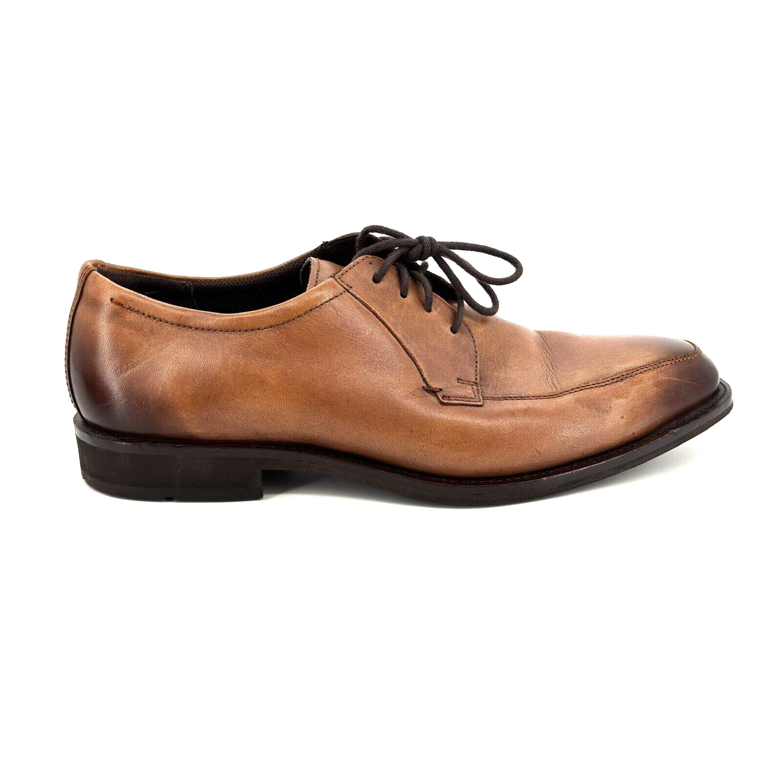 Grembiule stringato scarpe eleganti derby Oxford uomo 9 9 5 43 Ecco Calcan pelle marrone