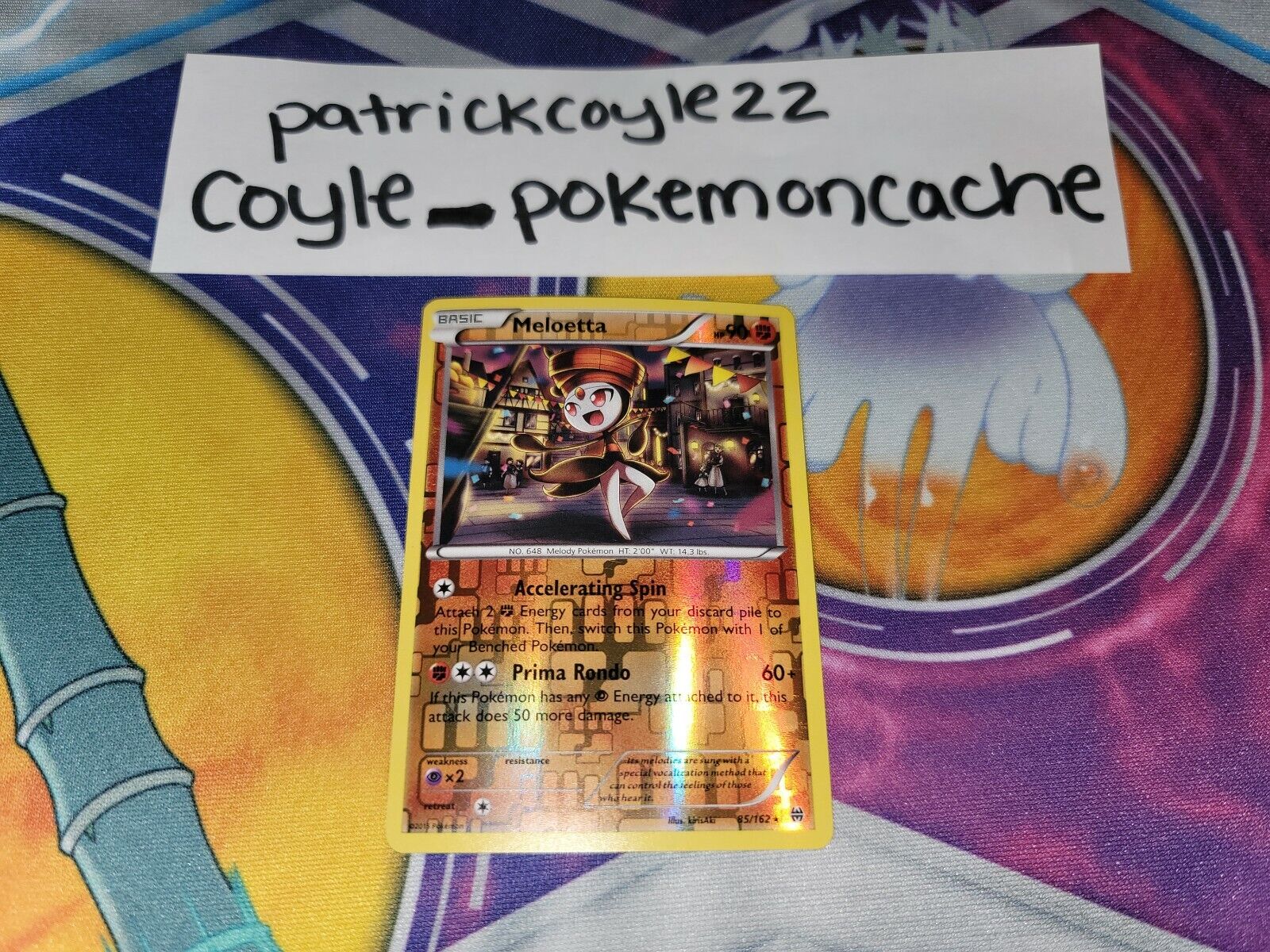 Mavin  Meloetta 85/162 XY: BREAKthrough Reverse Holo Rare NM