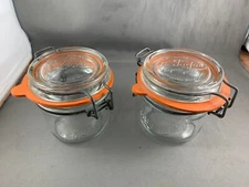 Vintage Bocal Le Parfait Super Jar Canister x2 200ml (L)