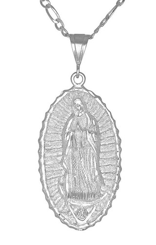 Huge Sterling Silver Virgin Mary Large 