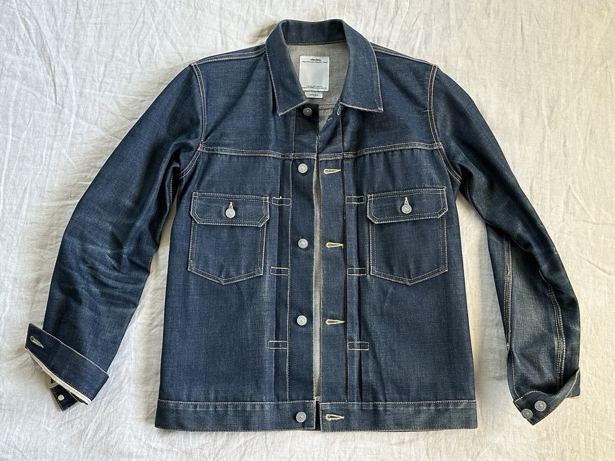 Visvim 101 JKT Unwashed Indigo Denim Jacket Size 3 w/ Tags | eBay