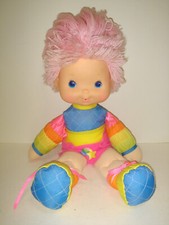 Vintage Rainbow Brite Baby Doll Tickled Pink 1983 Hallmark 15" Doll with Diaper
