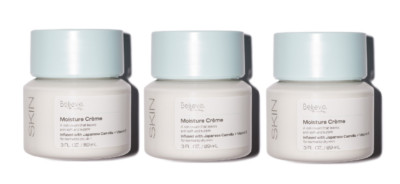 Believe Beauty SKIN Moisture Cream Infused W Japanese Camellia 3 Pack