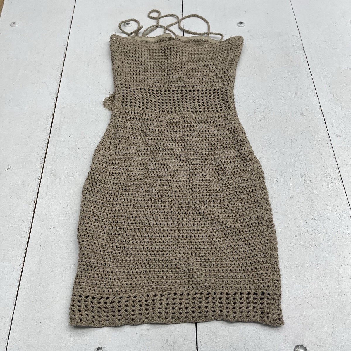 white christmas dresses Blue Deep Sea Crochet Maxi Dress main image 1