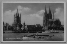 Postcard RPPC Koln Dom St. Martin u Stapelhau...