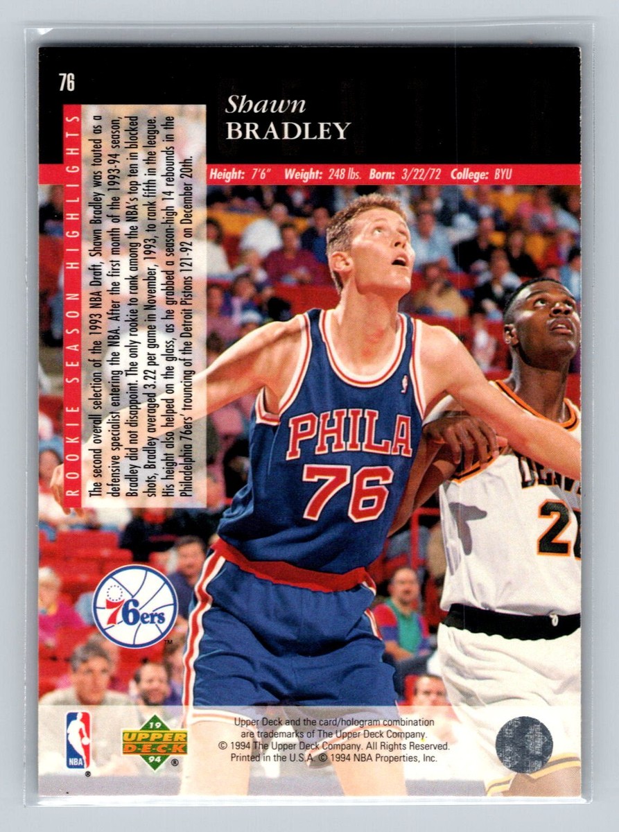 1993 Upper Deck Special Edition #76 Rookie Shawn Bradley