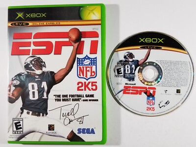 ¤ ESPN NFL 2K5 ¤ Game & Case Good! Microsoft Xbox Original OG No Manual