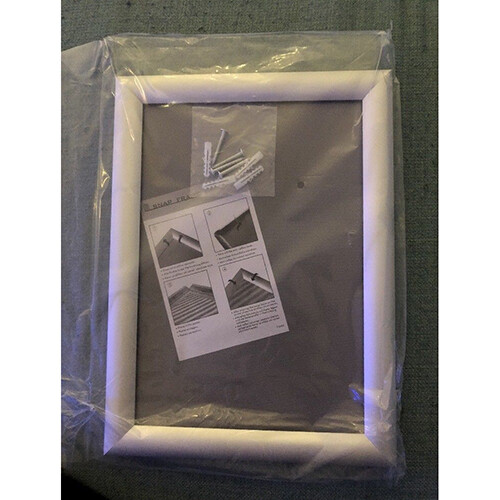 A1 A2 A3 A4 Snap poster frame Sign holder wall mount Silver Aluminum snapframe  - Picture 1 of 7