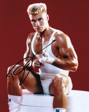Dolph Lundgren signed autograph 20x25cm Rocky IV in person autograph COA