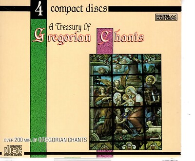 4 CDs A TREASURY OF GREGORIAN CHANTS | excellent (C7239)